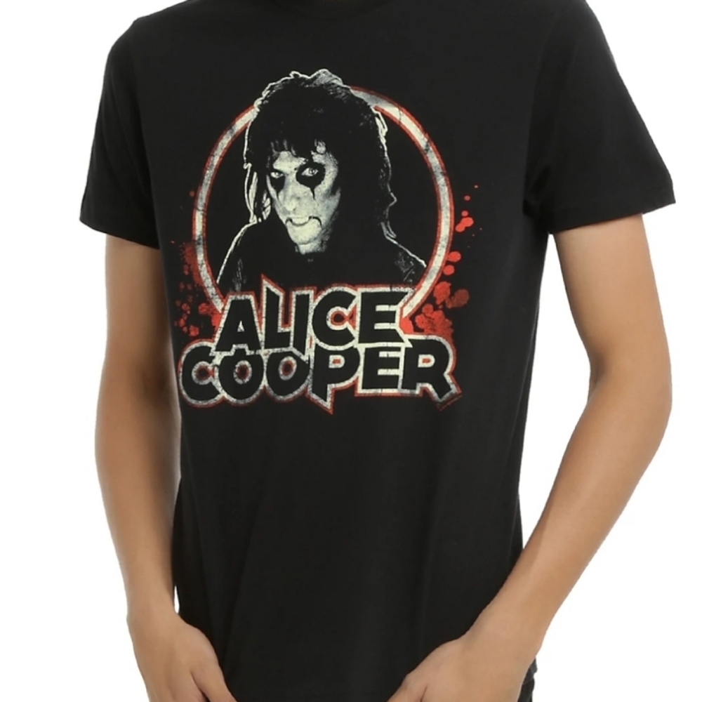 Hot Topic,Alice Cooper Tee shirt,2XL,Black